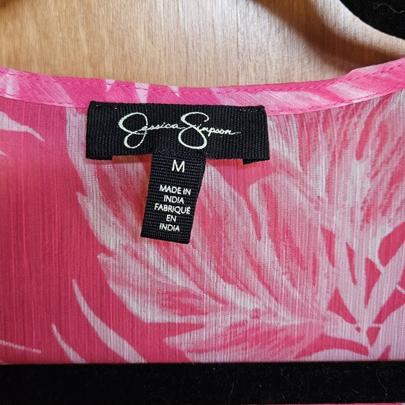 Jessica‎ Simpson Pink Swimsuit Bikini Cover Up MEDIUM Side Slits - Picture 3 of 7